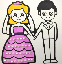 Let’s Color a Wedding Couple