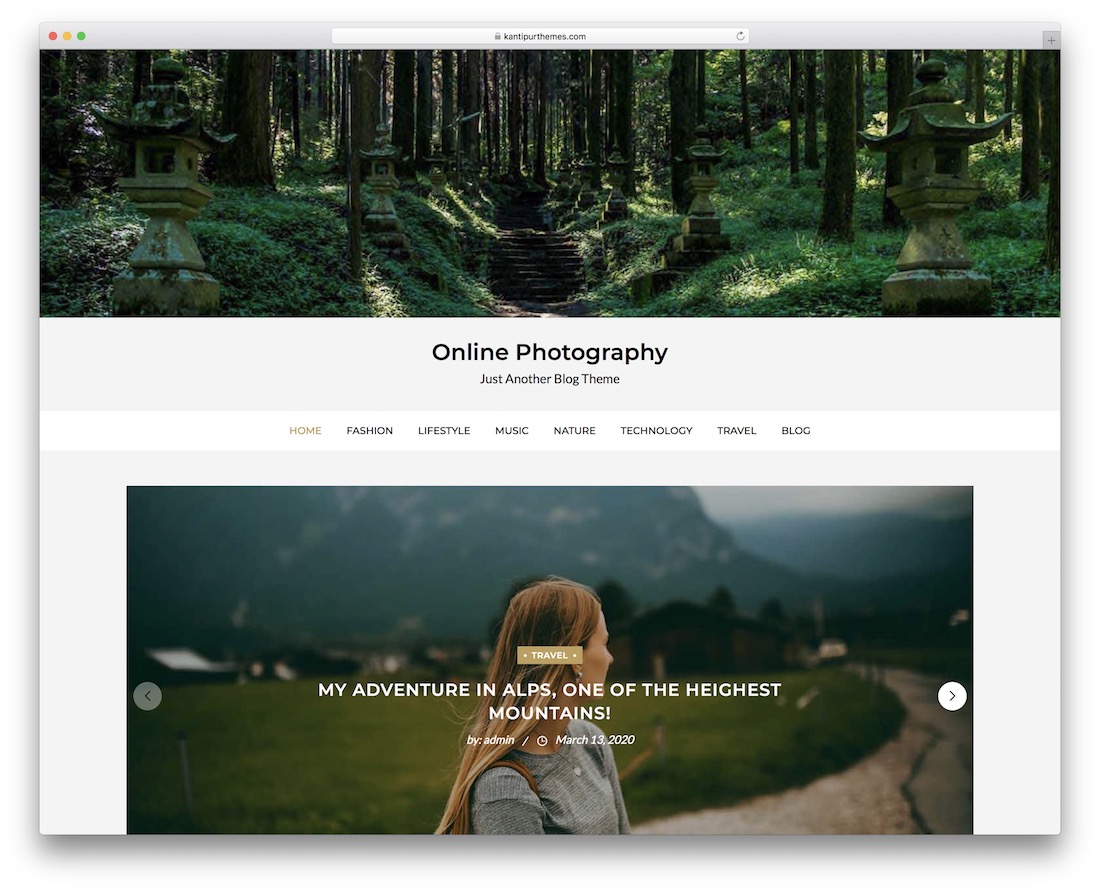 fotografi tema wordpress gratis online