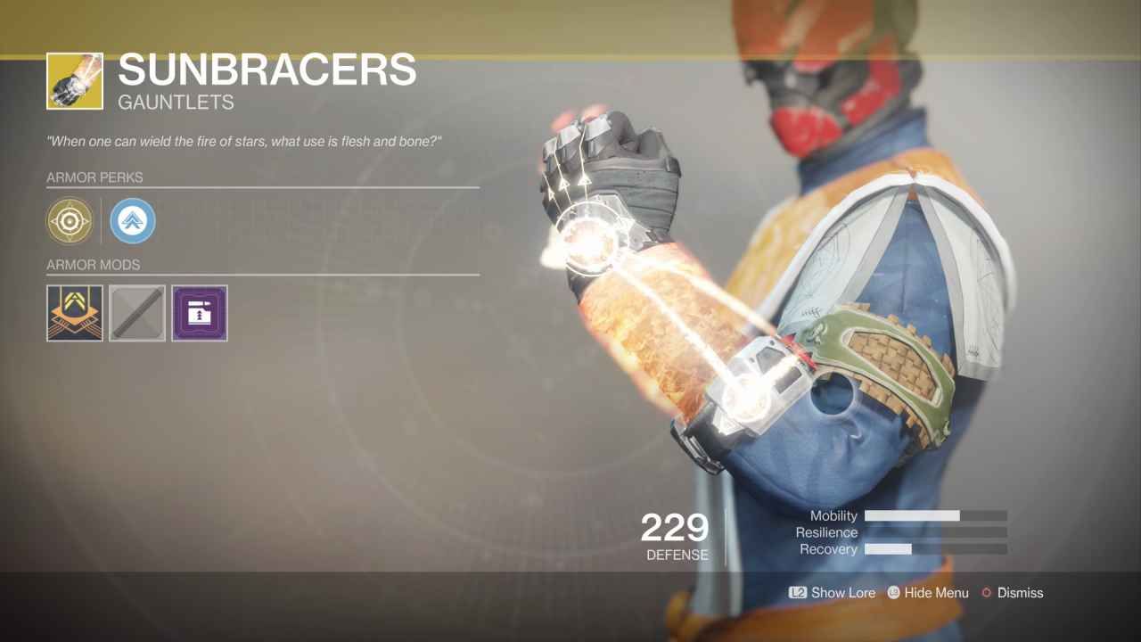 Destiny 2 Sunbracers Exotic Armor