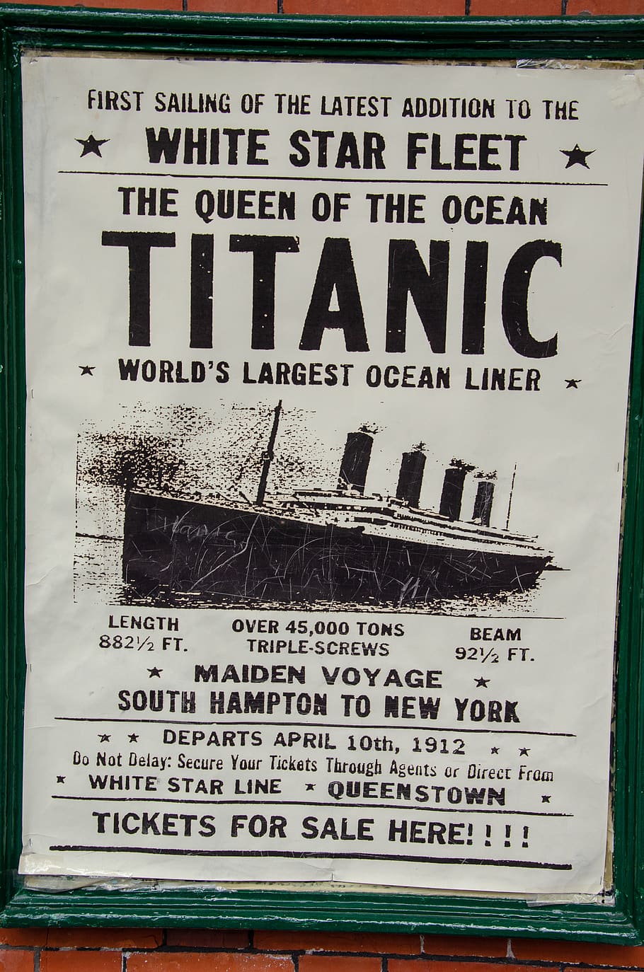 HD wallpaper: ireland, cobh, titanic, poster, vintage, museum ...