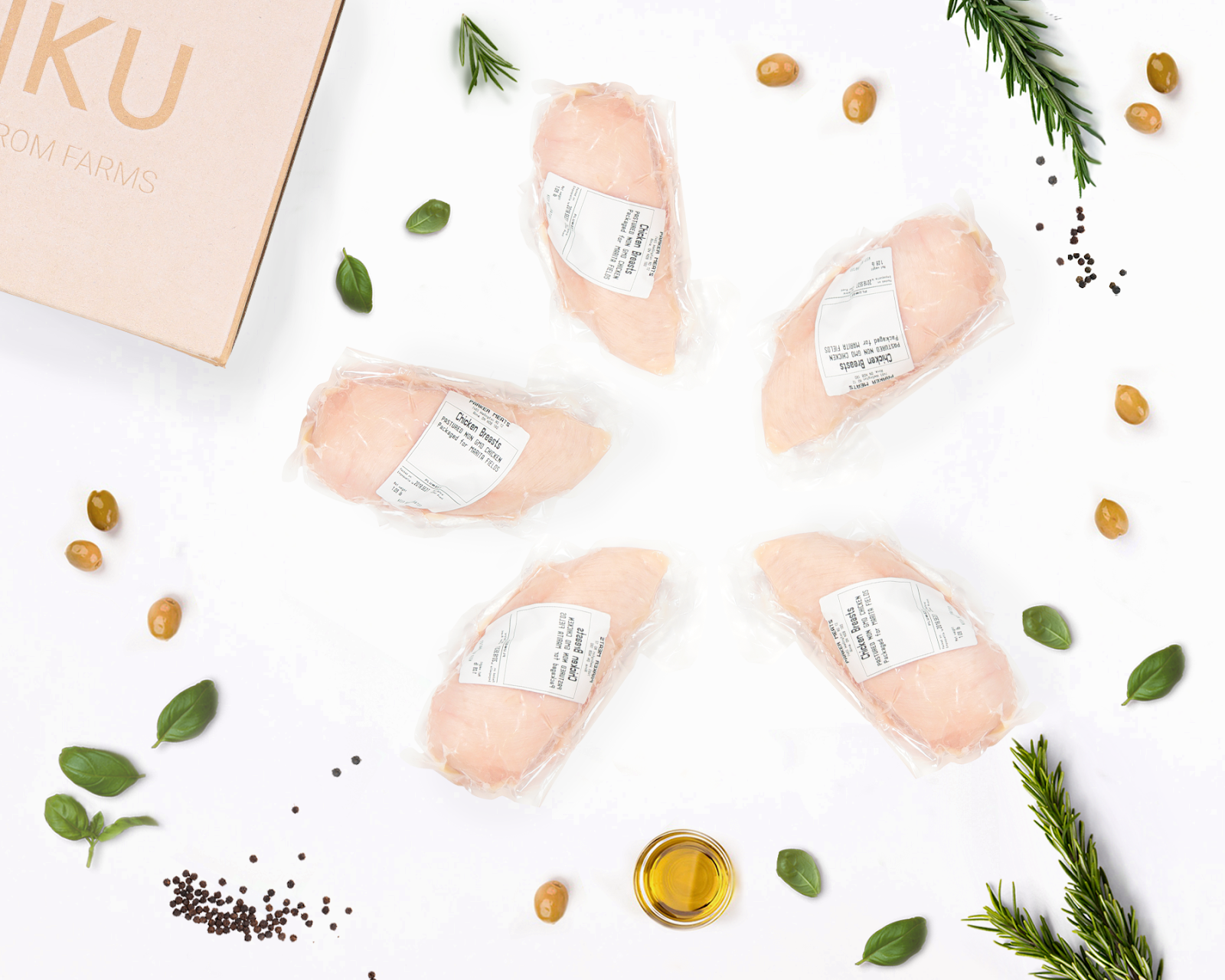 5 chicken breasts