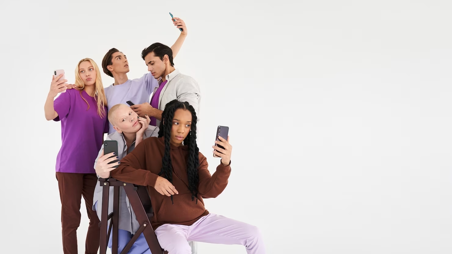 people connected on social media