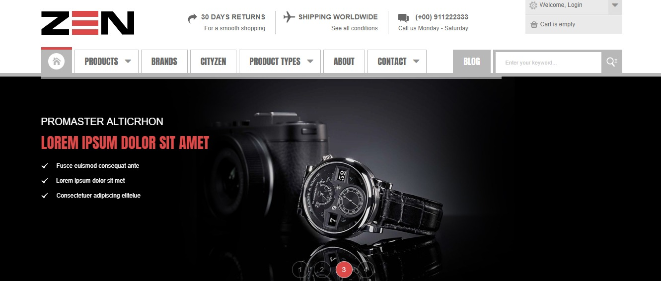 Watches magento theme sm zen