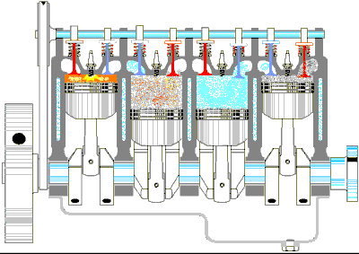 car engine animation
