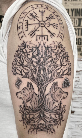 The Tree Of The World Yggdrasil Tattoo