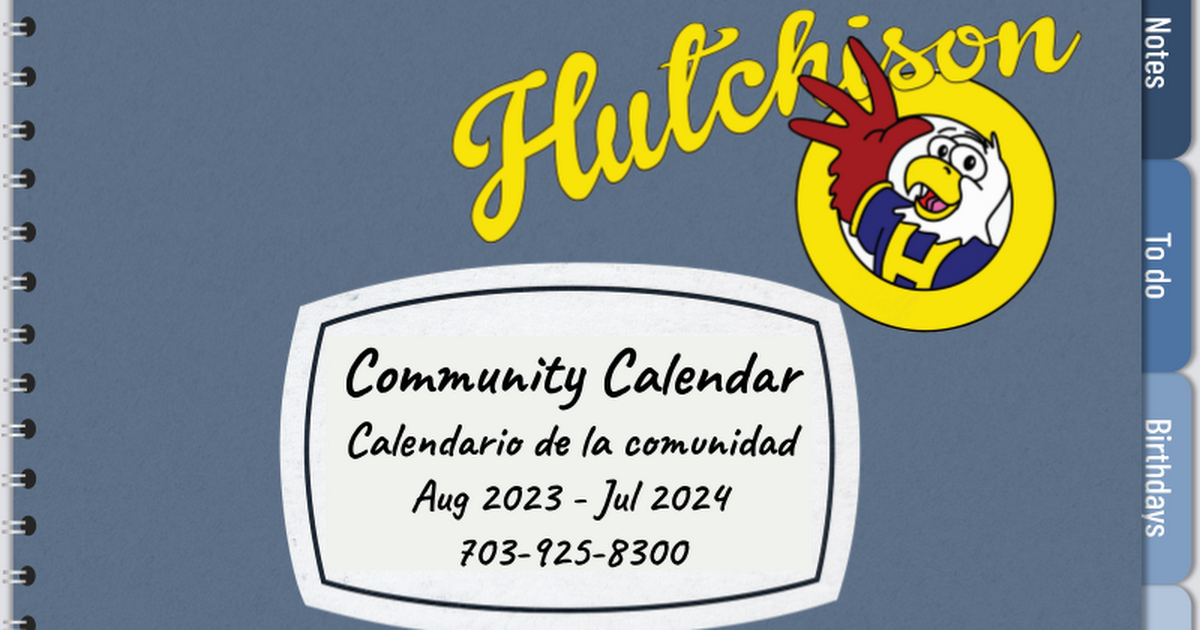 Hutchison Community Calendar 2022-2023