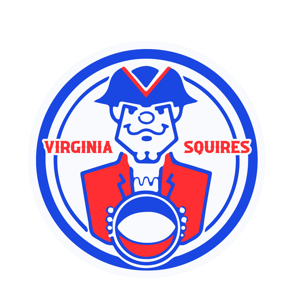 Virginia Squires Circle Sticker | OldSchoolShirts.com