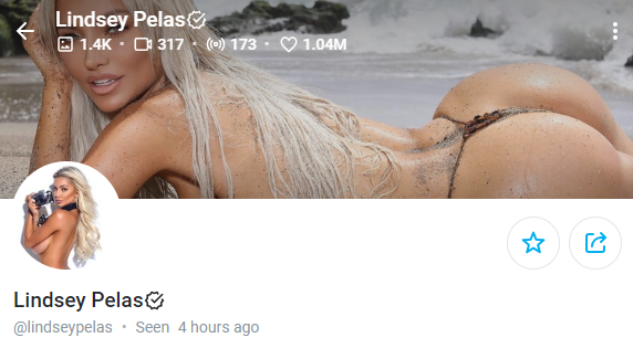 Dick Rating OnlyFans page screenshot - Lindsey Pelas: @lindseypelas
