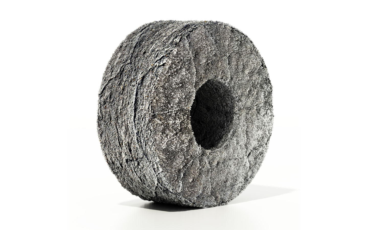 history of car tyres: stone tyre