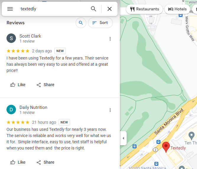 how to view your business reviews on Google maps