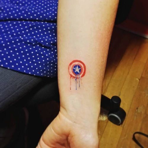 ลายสัก Marvel เล็กๆ