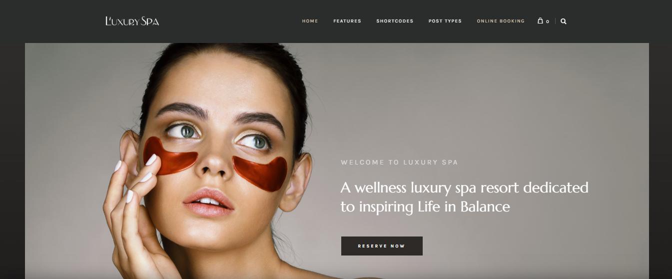 5. Luxury Spa Wellness Center WordPress Theme