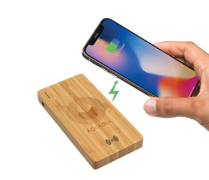 Plank 5000 mAh Bamboo Wireless Power Bank