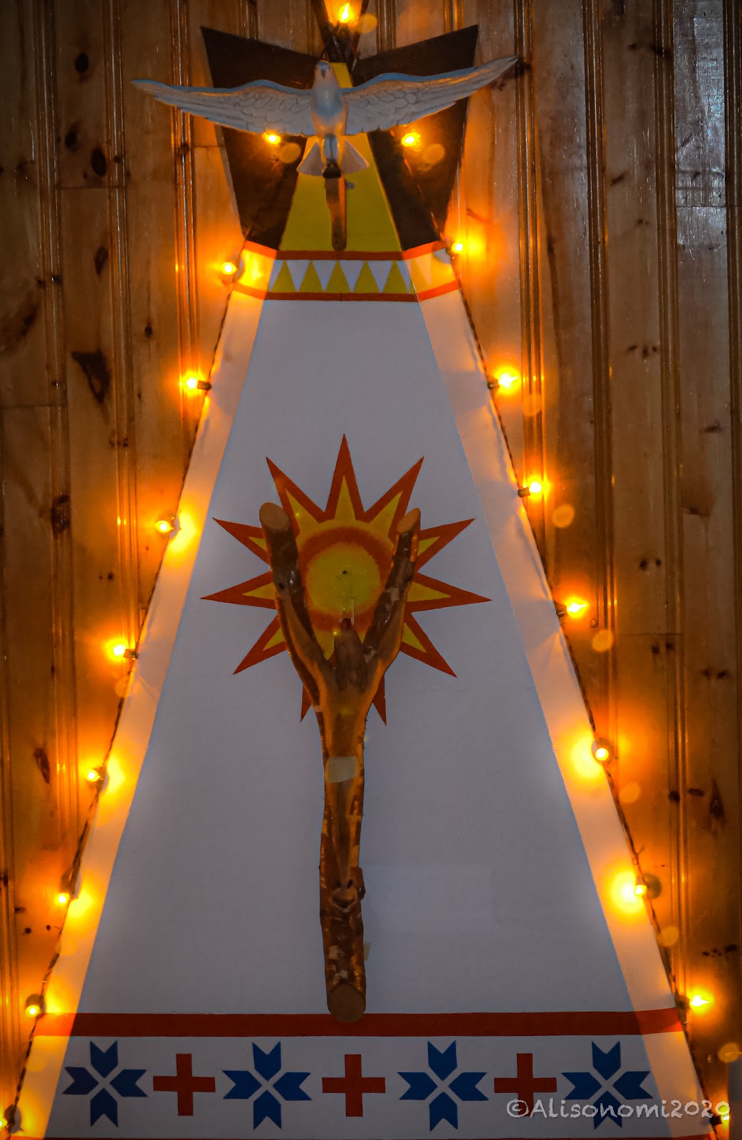 A Native American Crucifix at Saint Goeorge’s Parish, Mingan - Ekuanitshit