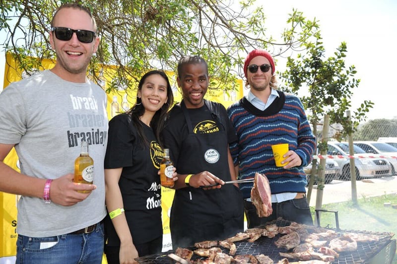 Outdoor braaing in South Africa 