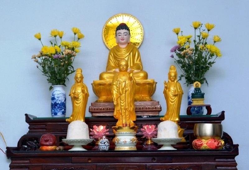 bàn thờ phật tại gia, Quy trình lập bàn thờ Phật tại gia đúng đủ, chi tiết nhất, Quạt trần đèn trang trí cao cấp Mr.Vũ
