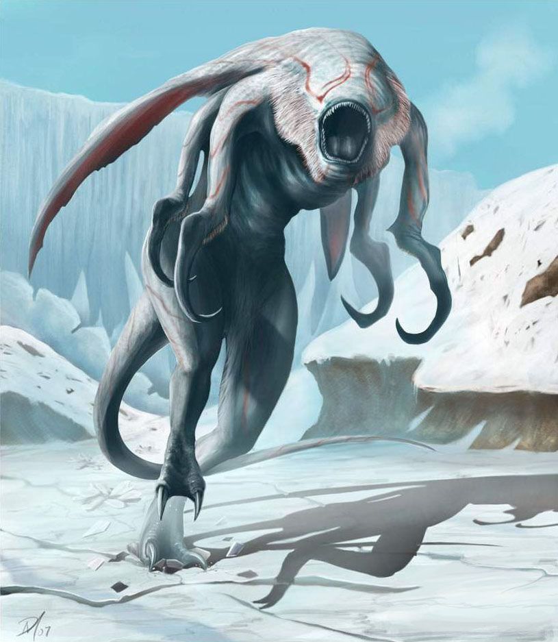 DeviantArt: More Like Glacier Terror by Davesrightmind | Creature concept  art, Mythical creatures, Alien creatures