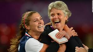 Image result for us girl soccer coach with alex morgan