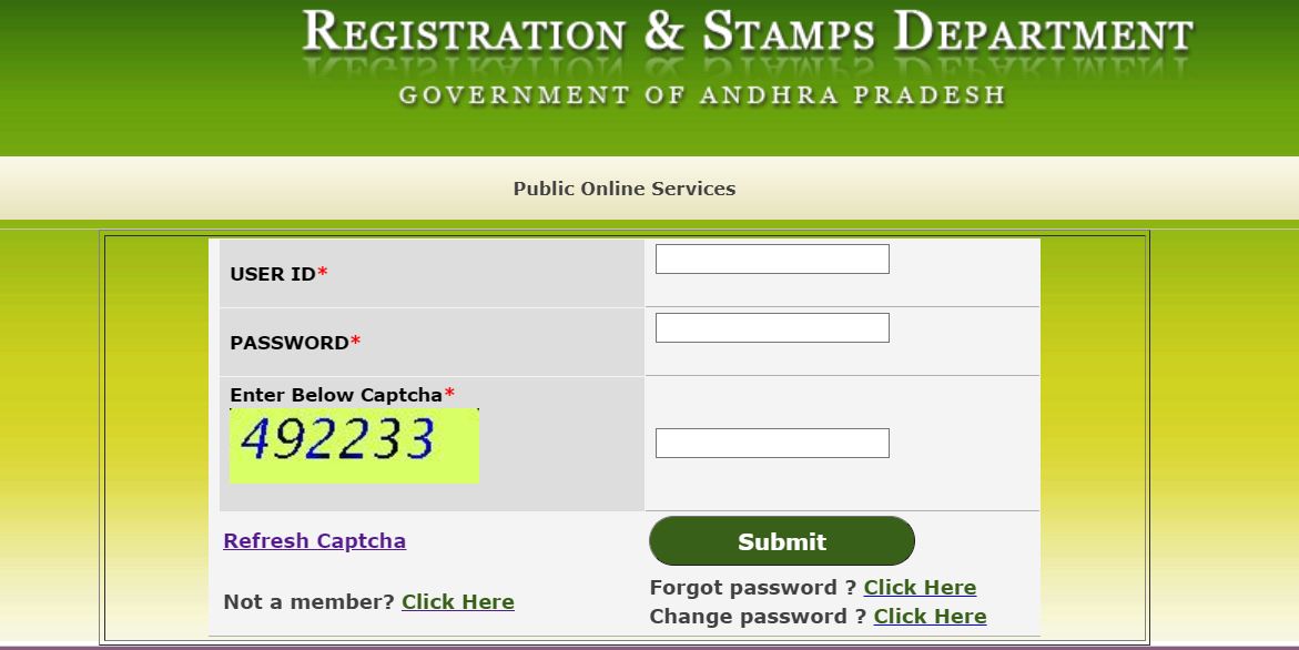 registration and stamps department igrs ap