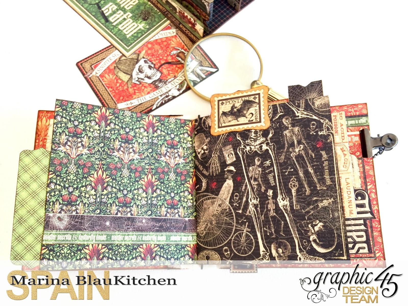 Stand and Mini Album Master Detective by Marina Blaukitchen Product by Graphic 45 photo 16.jpg