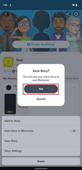 Securing Snapchat Videos from Your Personal Story