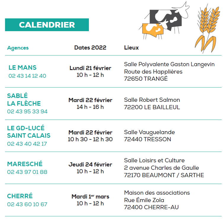 Calendrier Pac 2023 Réunions D'information Pac 2023 - 2027 - Page - Cerfrance