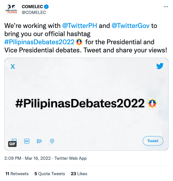 WIhMcaxEpsD3Y0dUwRtxggNzU5txLviGyWw0H kwFCb5JTBaD Twitter partners with COMELEC to promote healthy conversations during 2022 Philippine Elections