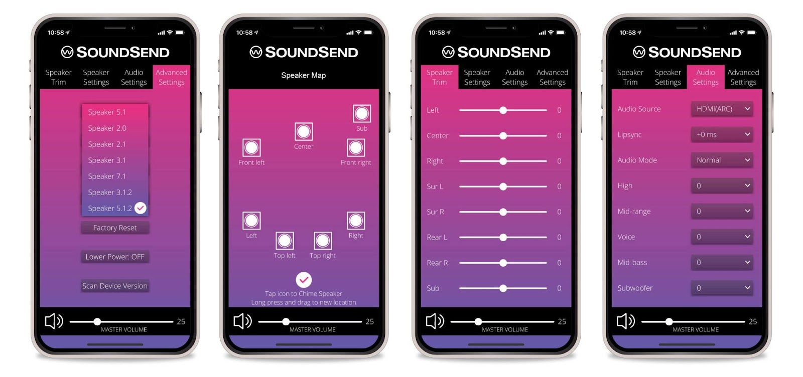 WiSA SoundSend Mobile Setup and Control App