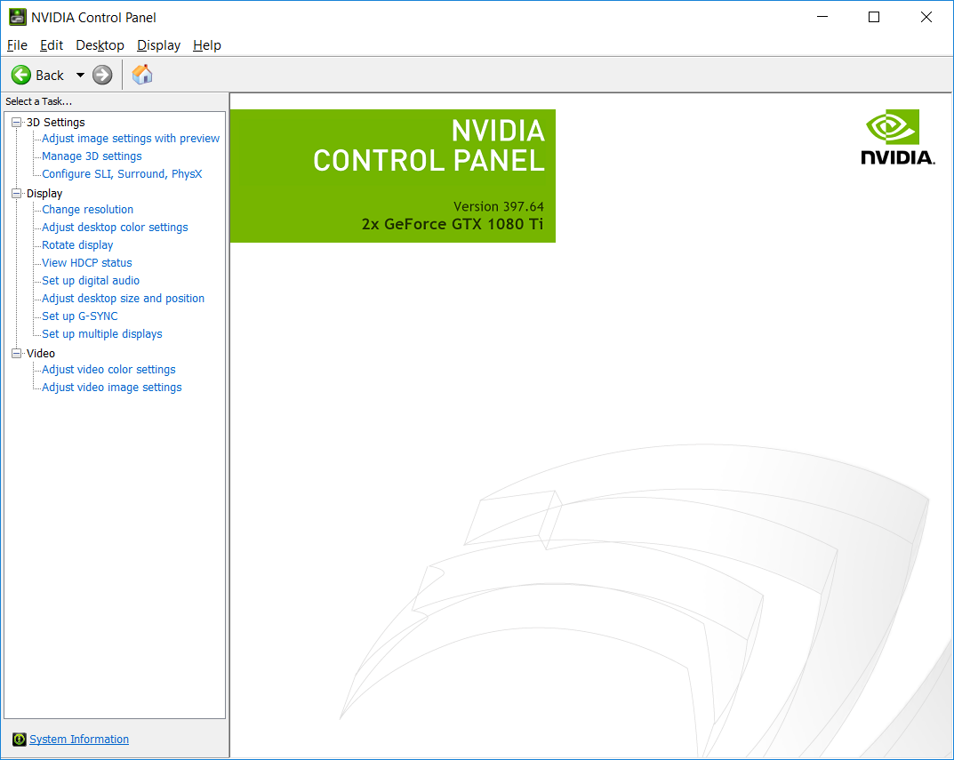 Reinstall the Nvidia Control Panel