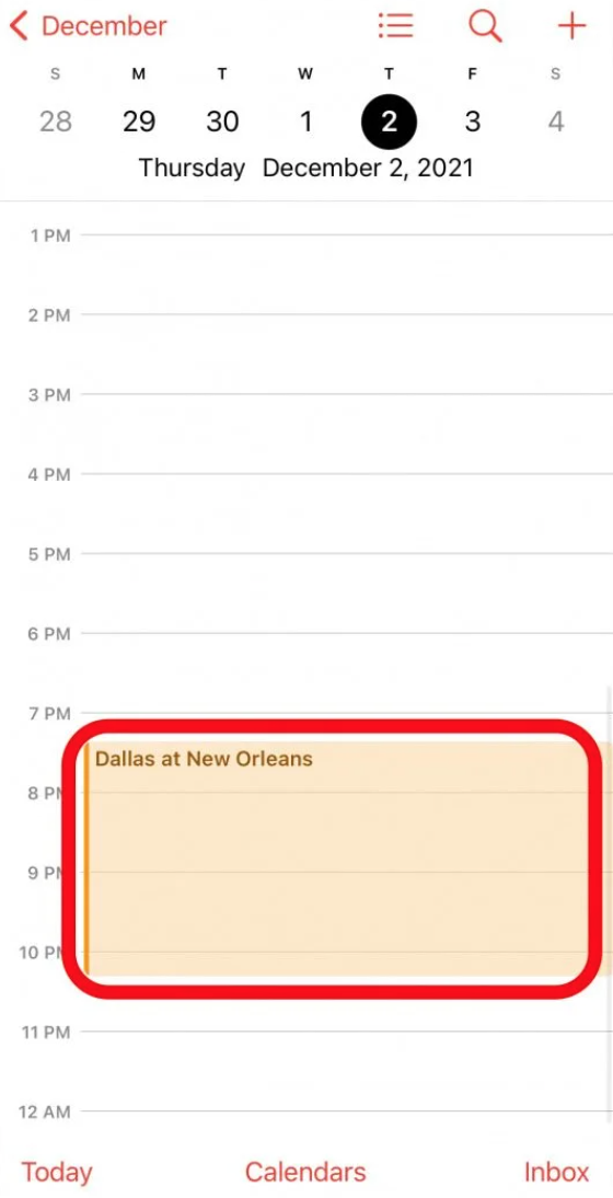 Tap on the unwanted event or invite in your Calendar app.
