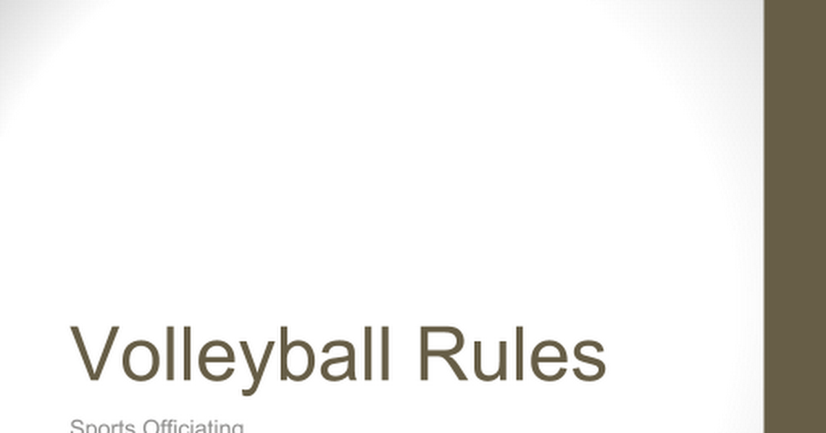Volleyball Rules.ppt - Google Slides