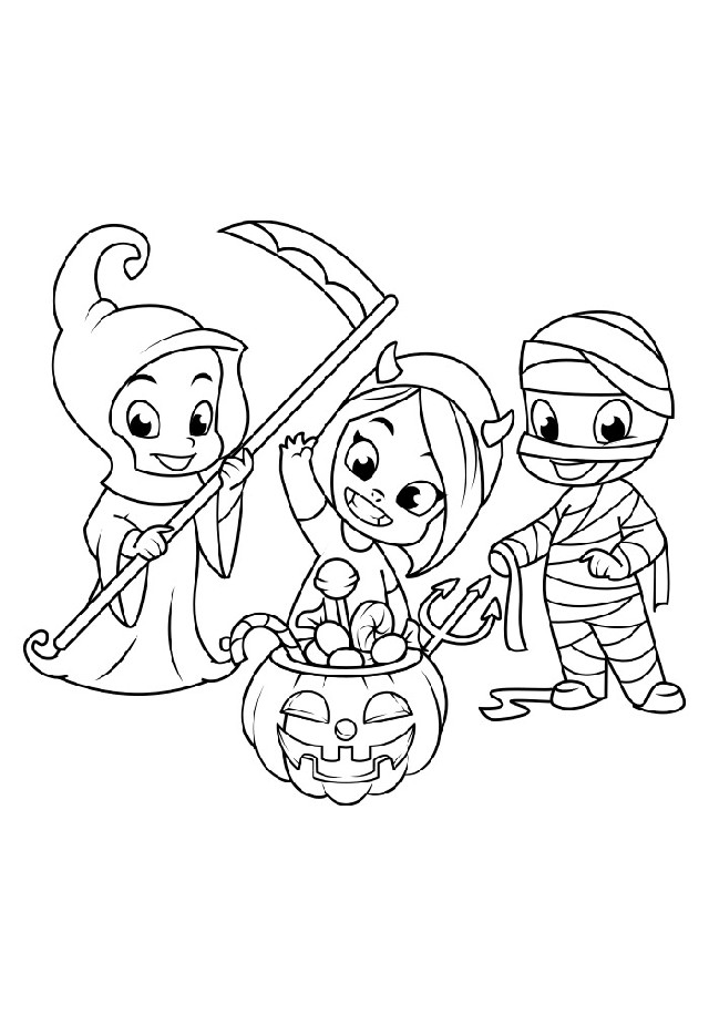 desenhos de Halloween para colorir e imprimir
