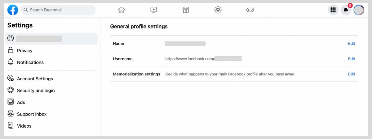 How to access Facebook's memorialization settings and choose a legacy contact.