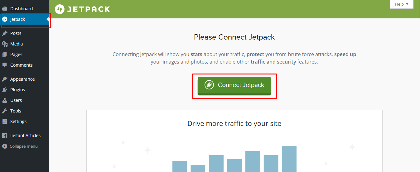 Calypso for WordPress Adicionando um site WordPress.org Passo 2