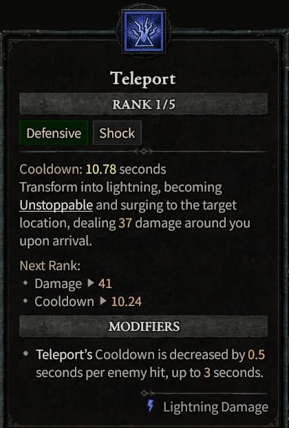Diablo 4 Teleport