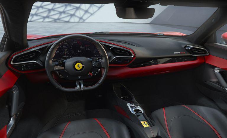 Interior of 2022 Ferrari 296GTB | Photo from hearstapps.com