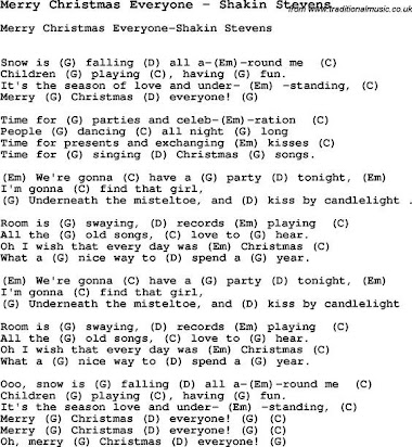Merry Christmas Everyone Shakin Stevens Free Midi File