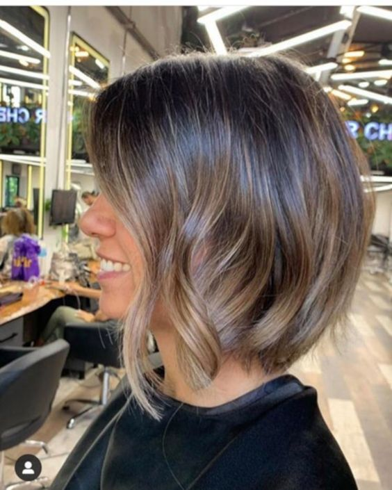 sombre highlighting technique for short hair