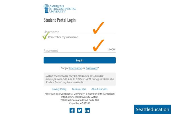 sign in to aiu online student