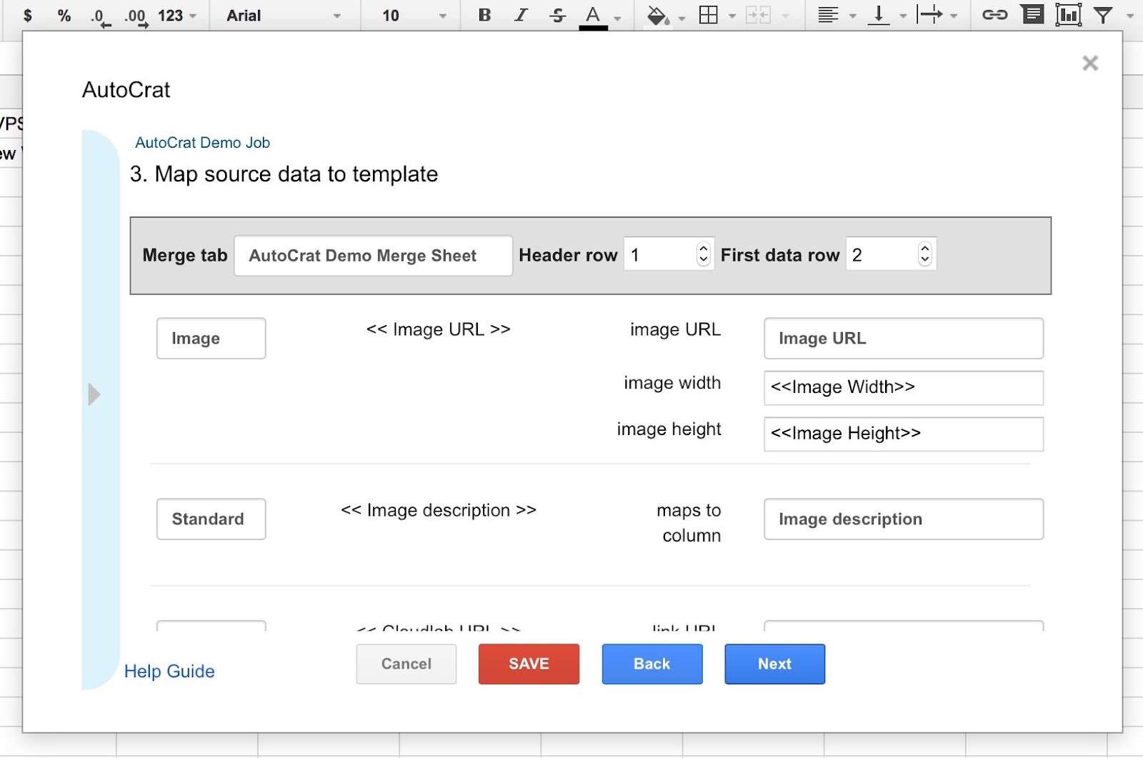 autoCrat en Google Sheets