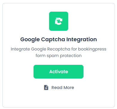 Google ReCaptcha Integration