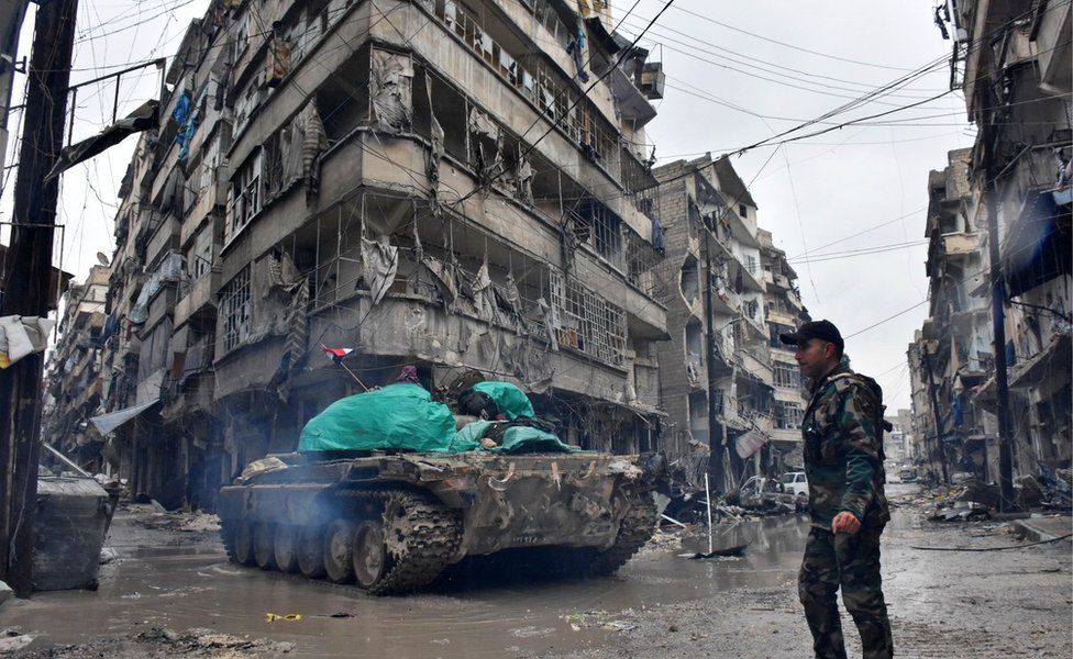  Raids on Syria city 'probably war crime' UN says - BBC News