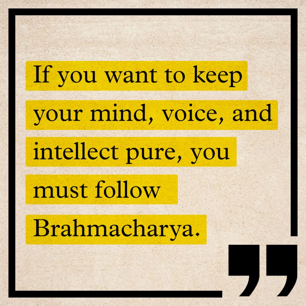 Brahmacharya Summary