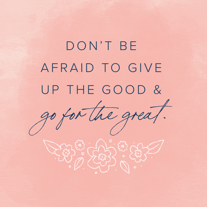 quote peach floral background