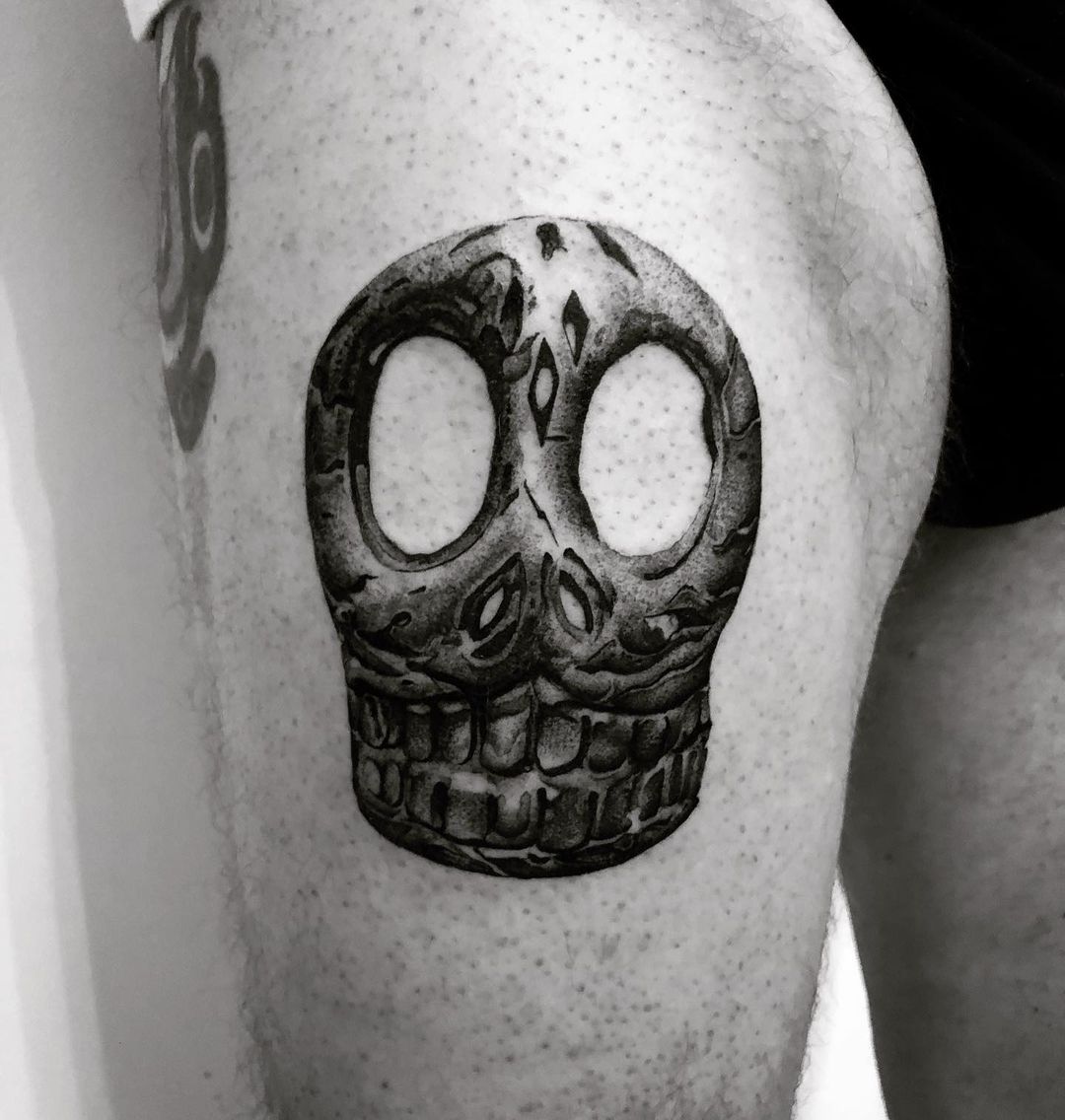 3D Mexican Skull Tattoo