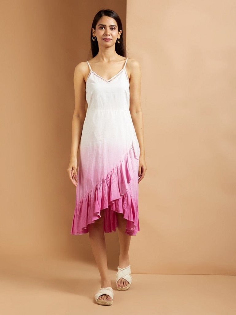 Pink & Ivory Cotton Dress