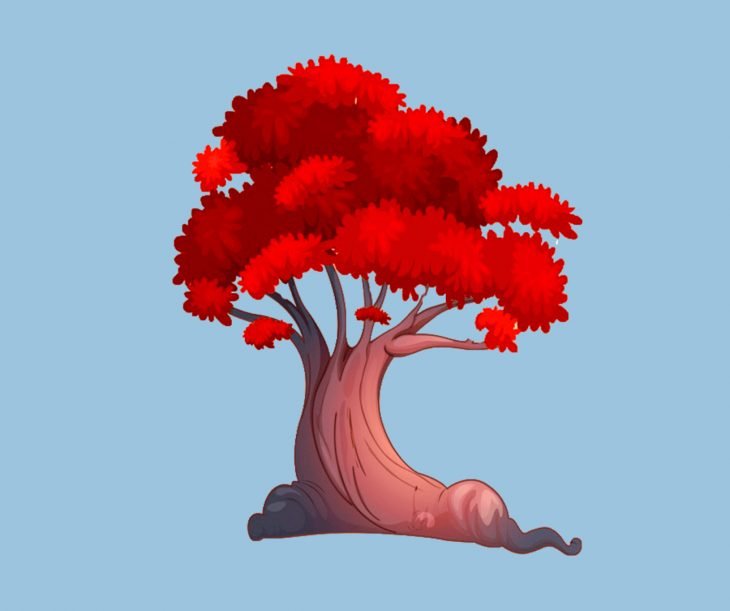 árvore vermelha
