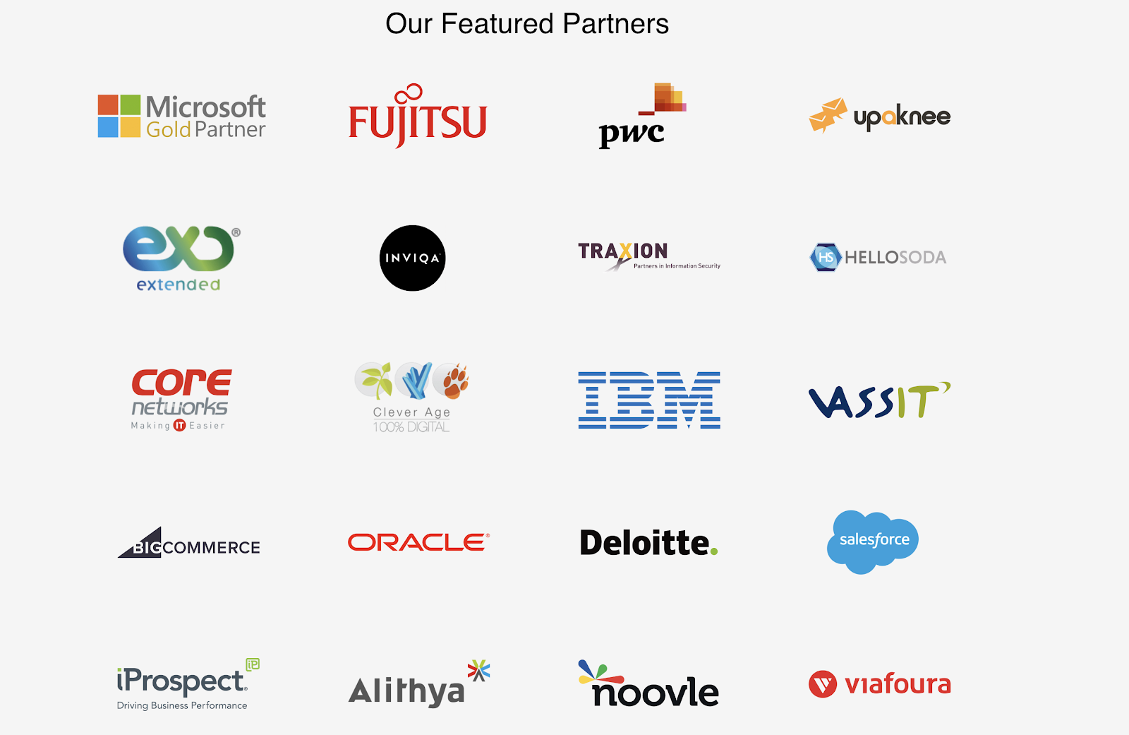 Rows of logos from trusted and established partners of LoginRadius: Microsoft, Deloitte, IBM, Salesforce, PWC, Oracle, and more.