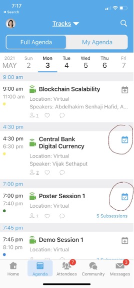 Whova Mobile Agenda