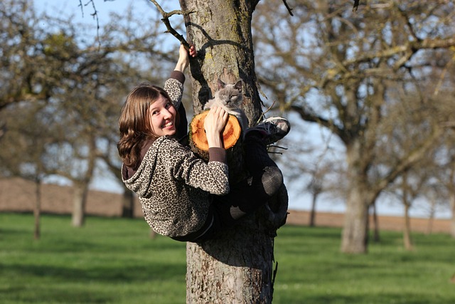 a woman fruit hunting on a tree - things to do while camping